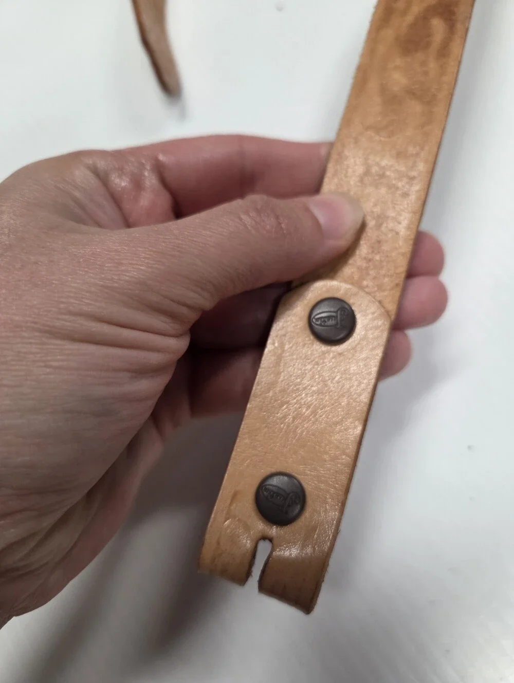Vintage Justin Kids Size 22 Tooled Leather Western Belt Strap No Buckle Made in